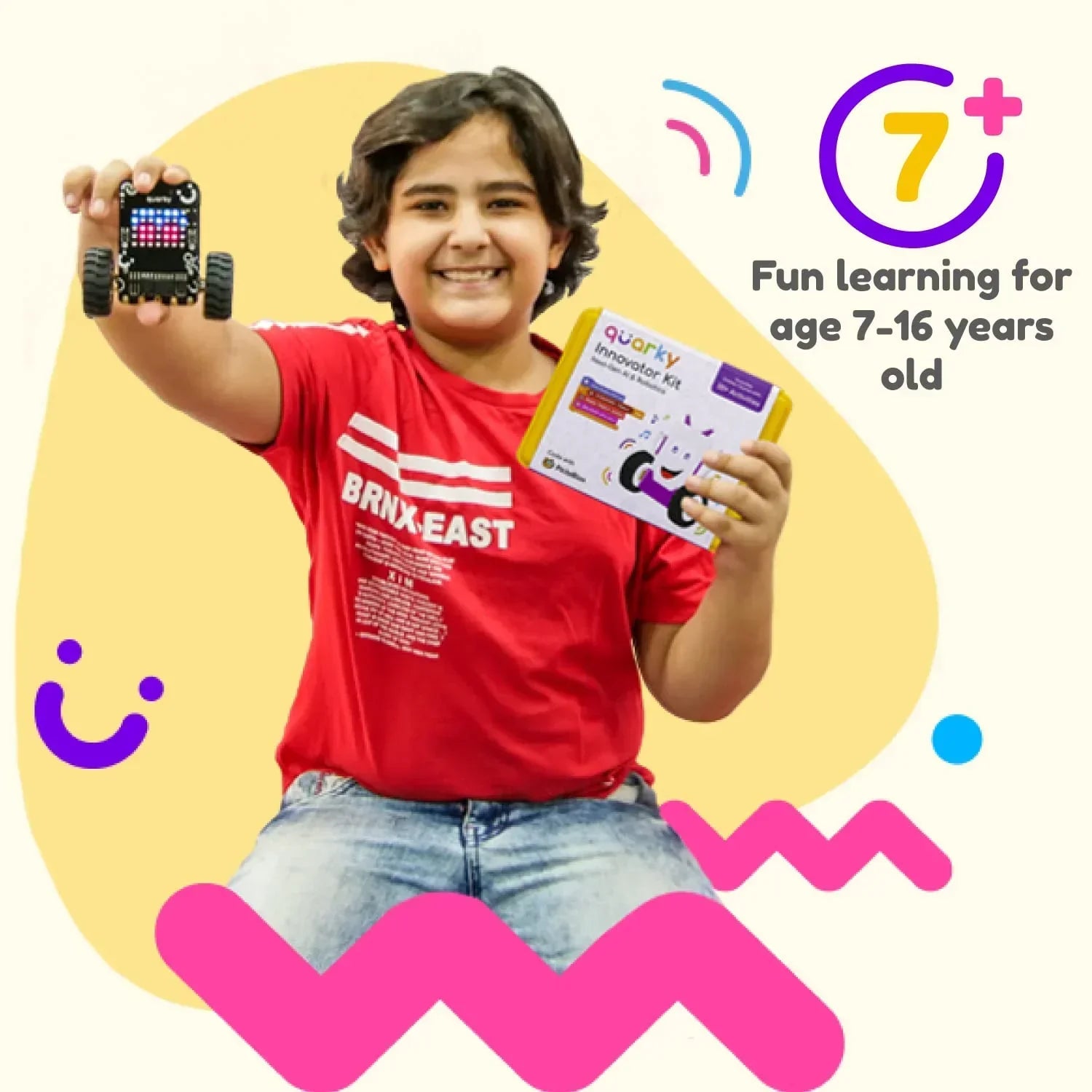 STEMpedia Quarky Innovator Kit – AI & Robotics Learning Kit for Kids 7+ | 30+ AI & ML Projects | Best AI Robot Toy Kit for STEM Education - Jaiman Toys