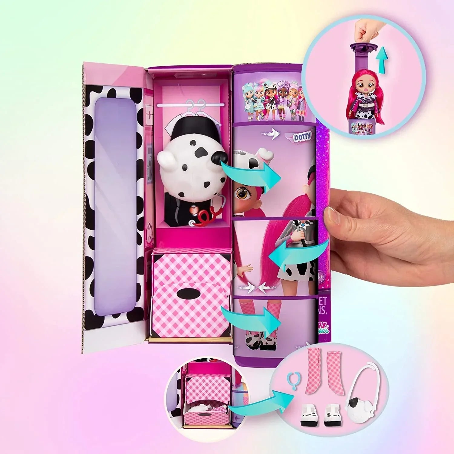 Cry Babies BFF Dotty Fashion Doll with Surprises Including Outfit and Accessories for Fashion Toy - Jaiman Toys
