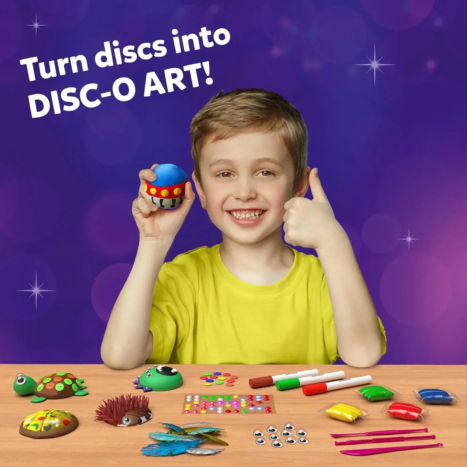 Skillmatics Art & Craft Activity - Disc-o Art, Mess-Free Art & Craft Activity for Girls & Boys, Craft Kits & Supplies, DIY Creative Activity, Gifts for Kids Ages 4, 5, 6, 7, 8, 9, 10, 11,12 - Jaiman Toys