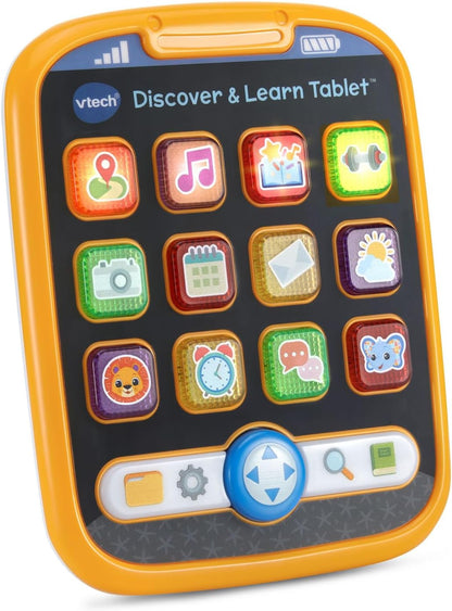 VTech Discover and Learn Tablet | Interactive Educational Learning Tablet for Toddlers | Orange