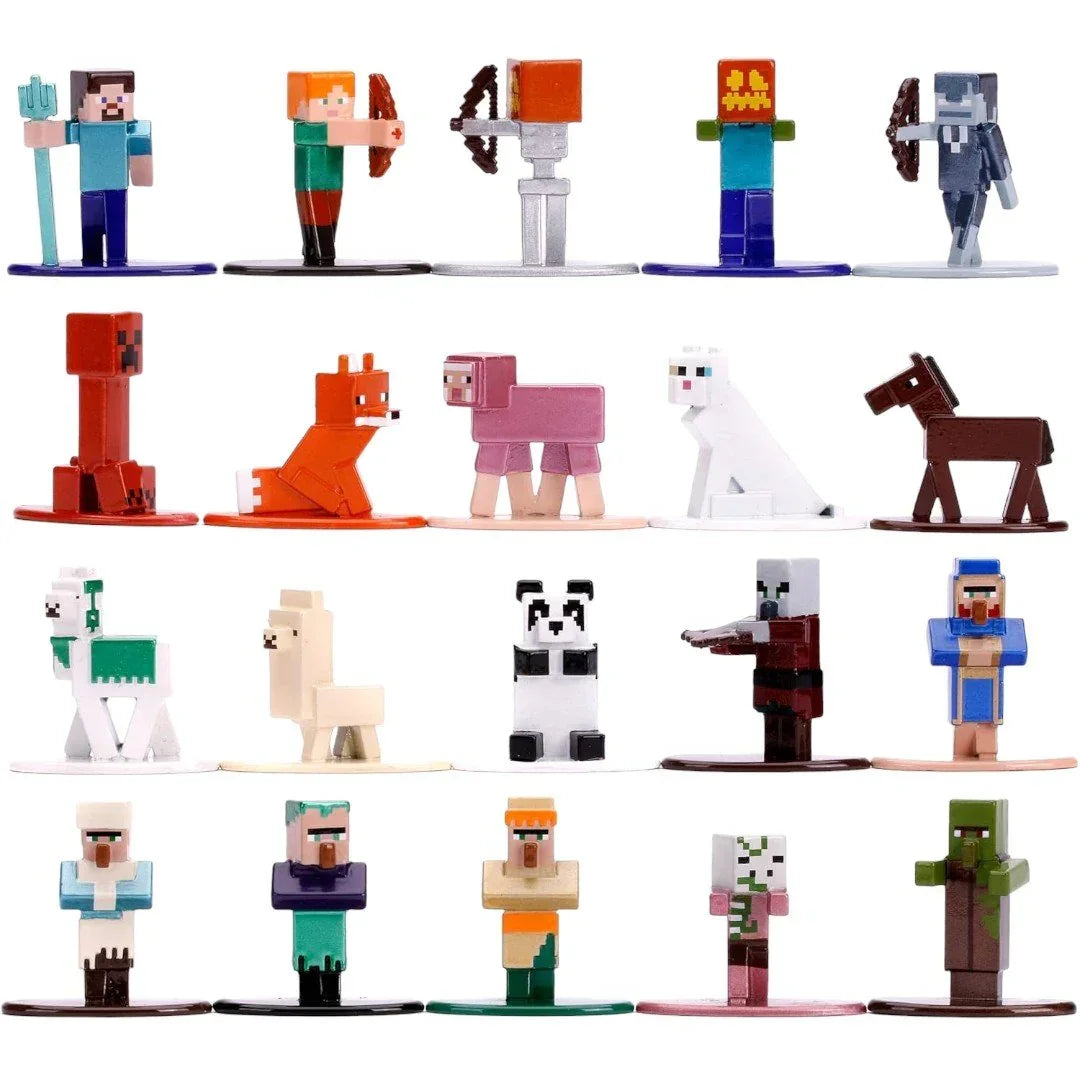 Minecraft Nano Metal Figures Mystery Bag: Assorted (Pack of 6) - Jaiman Toys