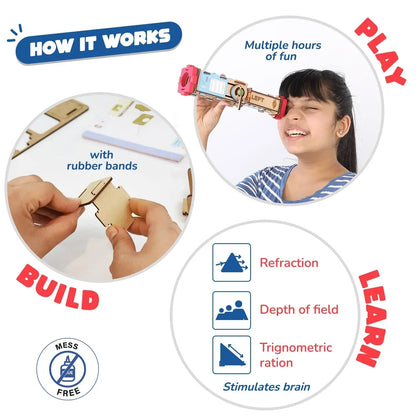 Smartivity Telescope Toy – STEM DIY Science Kit for Kids Aged 8-14 - Jaiman Toys