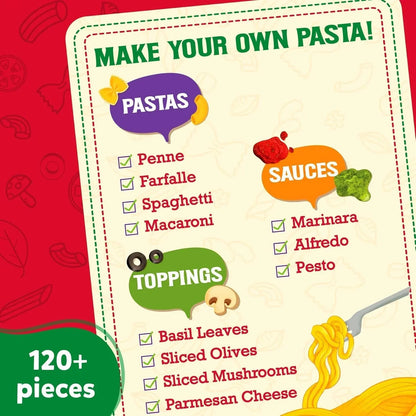 Skillmatics Pretend Play Pasta Set - 11 Containers, 120+ Play Food Items for Child's Play, Back-to-School Play Kitchen Accessories, Toy Kitchen, Gifts for Kids & Toddlers Ages 3, 4, 5, 6, 7 - Jaiman Toys
