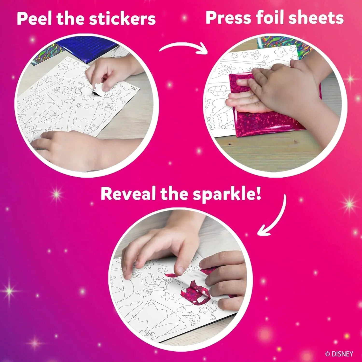 Skillmatics Paper Art & Craft Activity - Foil Fun Disney Princess, No Mess Art for Kids, Craft Kits & Supplies, DIY Creative Activity, Gifts for Girls & Boys Ages 4, 5, 6, 7, 8, 9, Multicolor - Jaiman Toys