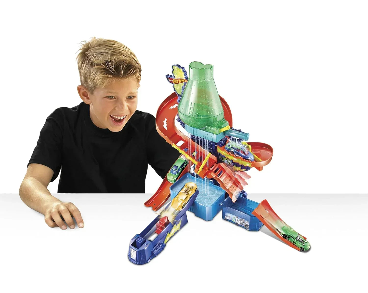 Hot Wheels Metal Shifters Color Splash Science Lab Playset, Multicolor - Jaiman Toys