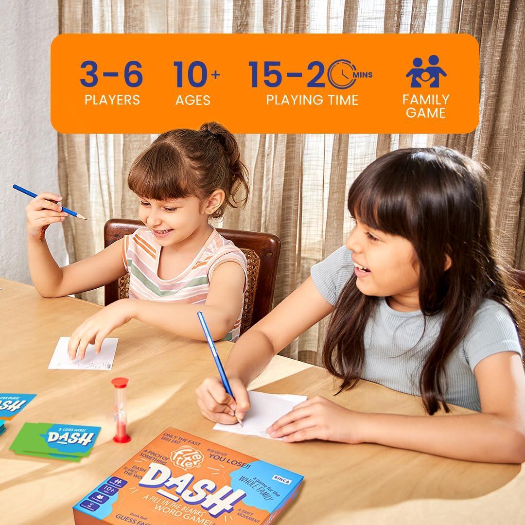 Binca Fletter Dash – Scrabble Inspired Fill in the Blanks Word Board Game (3–6 Players, 10+) - Jaiman Toys