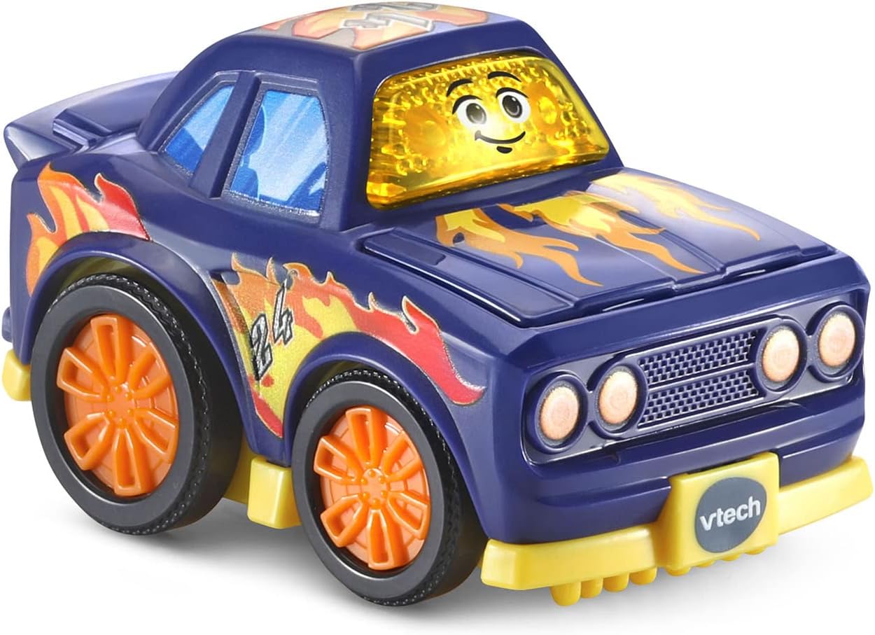 VTech Go! Go! Smart Wheels Race Team 2-Pack | Interactive SmartPoint Racing Cars with Lights, Sounds & Educational Phrases for Toddlers