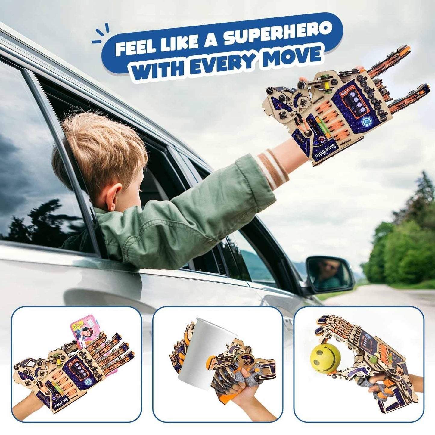 Smartivity Robotic Mechanical Hand Toy for Kids 8-14 | STEM Educational Science Toy | Parents’ Choice Award Winner | Birthday Gift for Boys & Girls - Jaiman Toys
