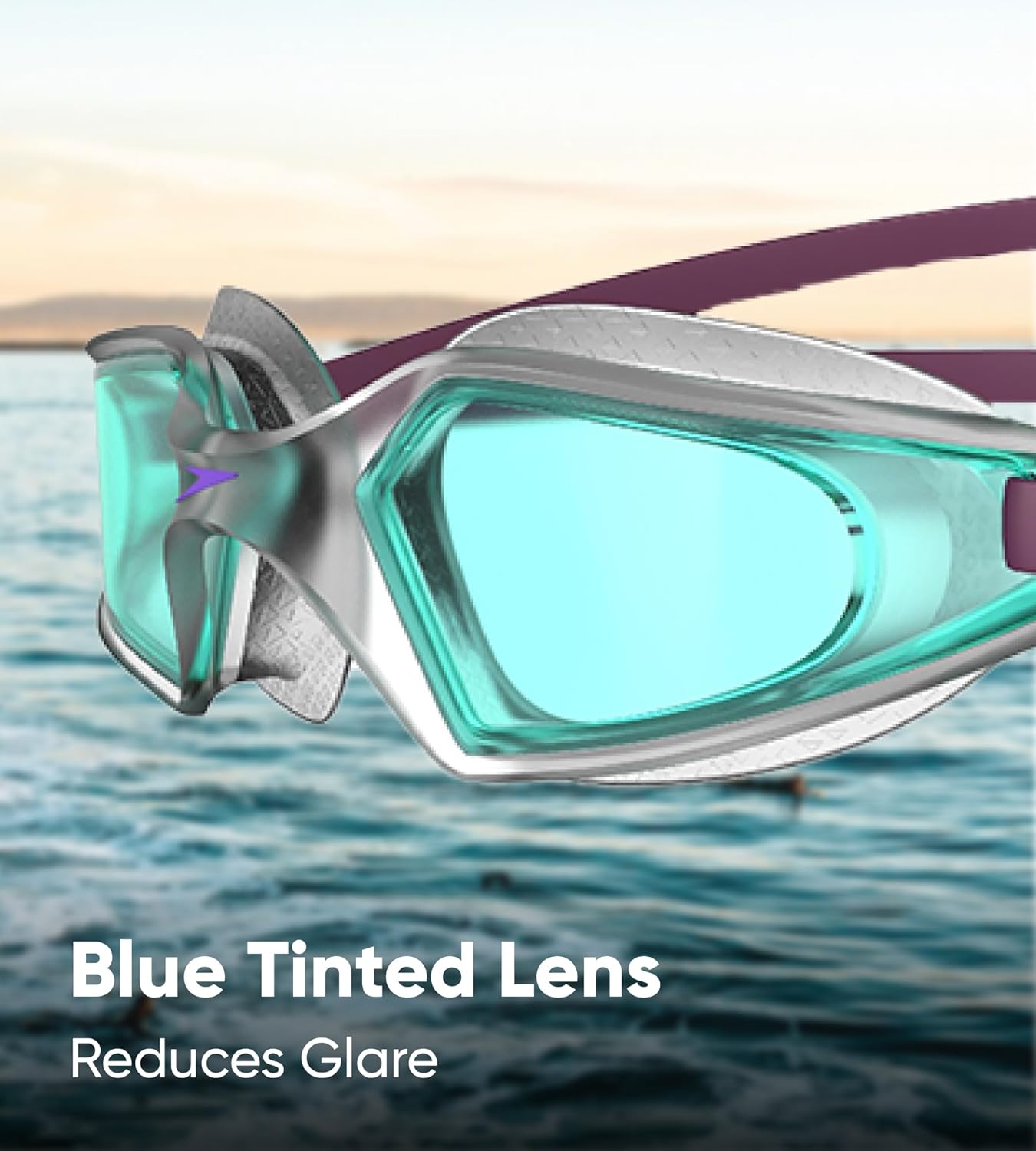 Speedo Kids Hydropulse Smoke Lens Swim Goggles – Anti-Fog UV Protection Swimming Goggles for Boys & Girls (Age 6–14 Years)