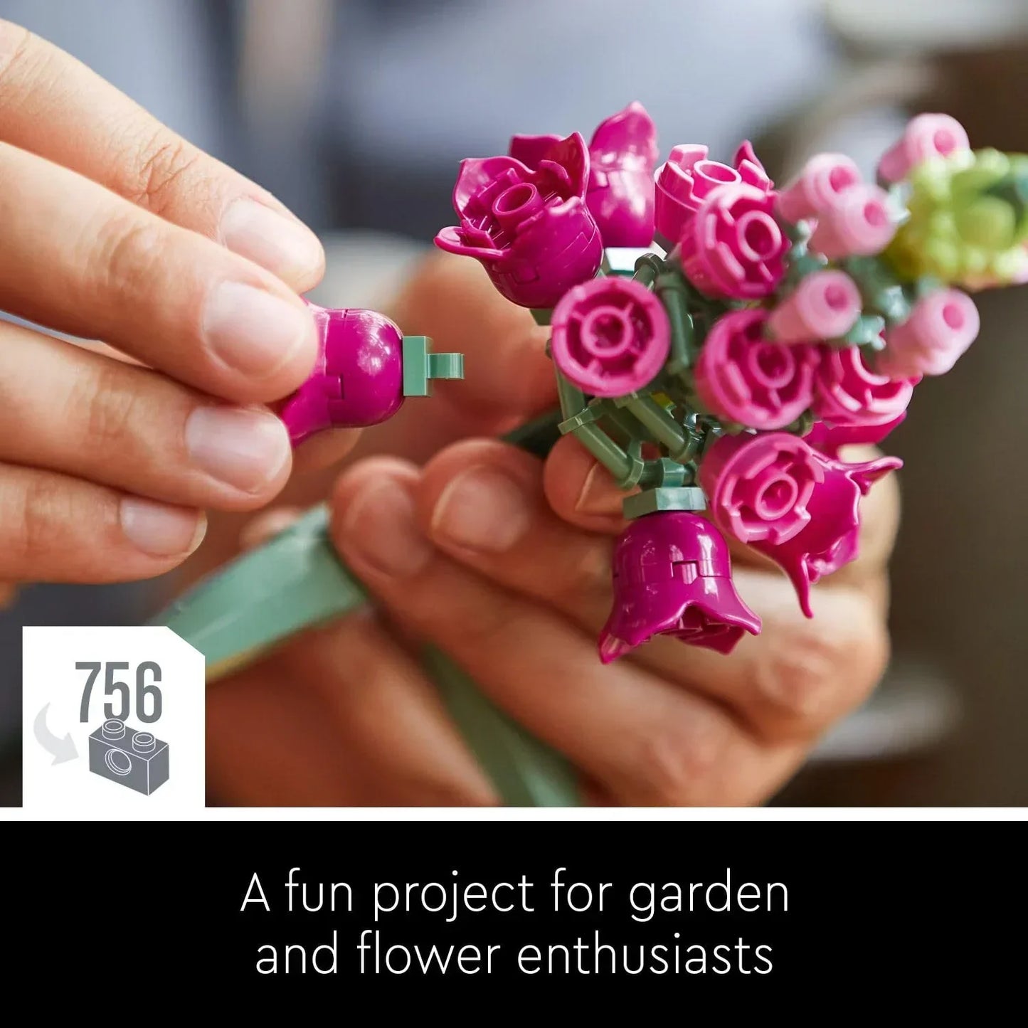 LEGO 10280 Flower Bouquet Building Kit (756 Pieces) ; Botanical Collection