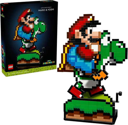 LEGO 71438 Super Mario World: Mario and Yoshi Adult Modeling Kit, 71438 - Jaiman Toys