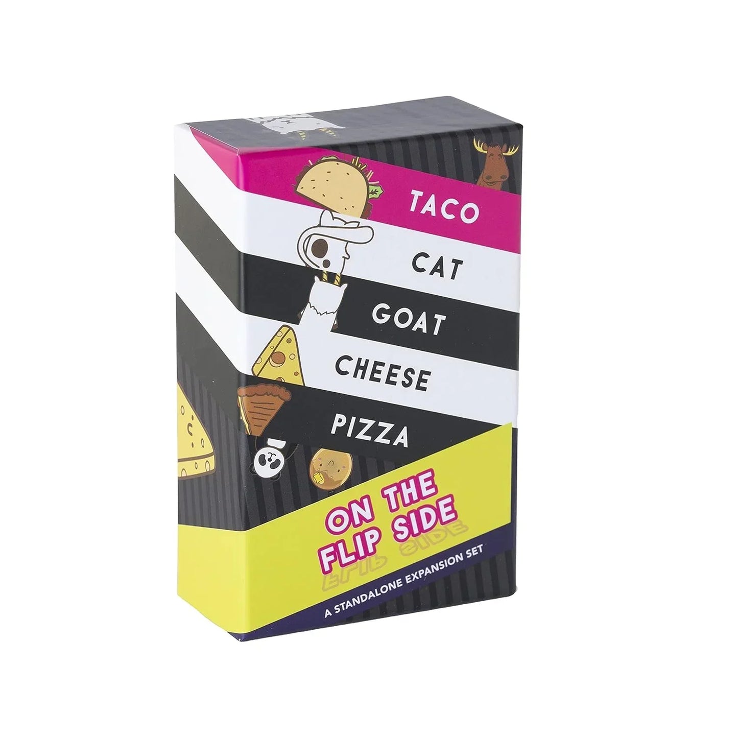 Taco Cat Goat Cheese Pizza On The Flip Side Standalone Expansion Set Board Game - Jaiman Toys