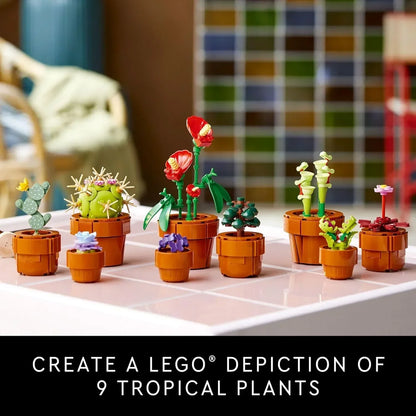 LEGO Icons Tiny Plants Building Set for Adults 10329 (758 Pieces)- Botanical Collection