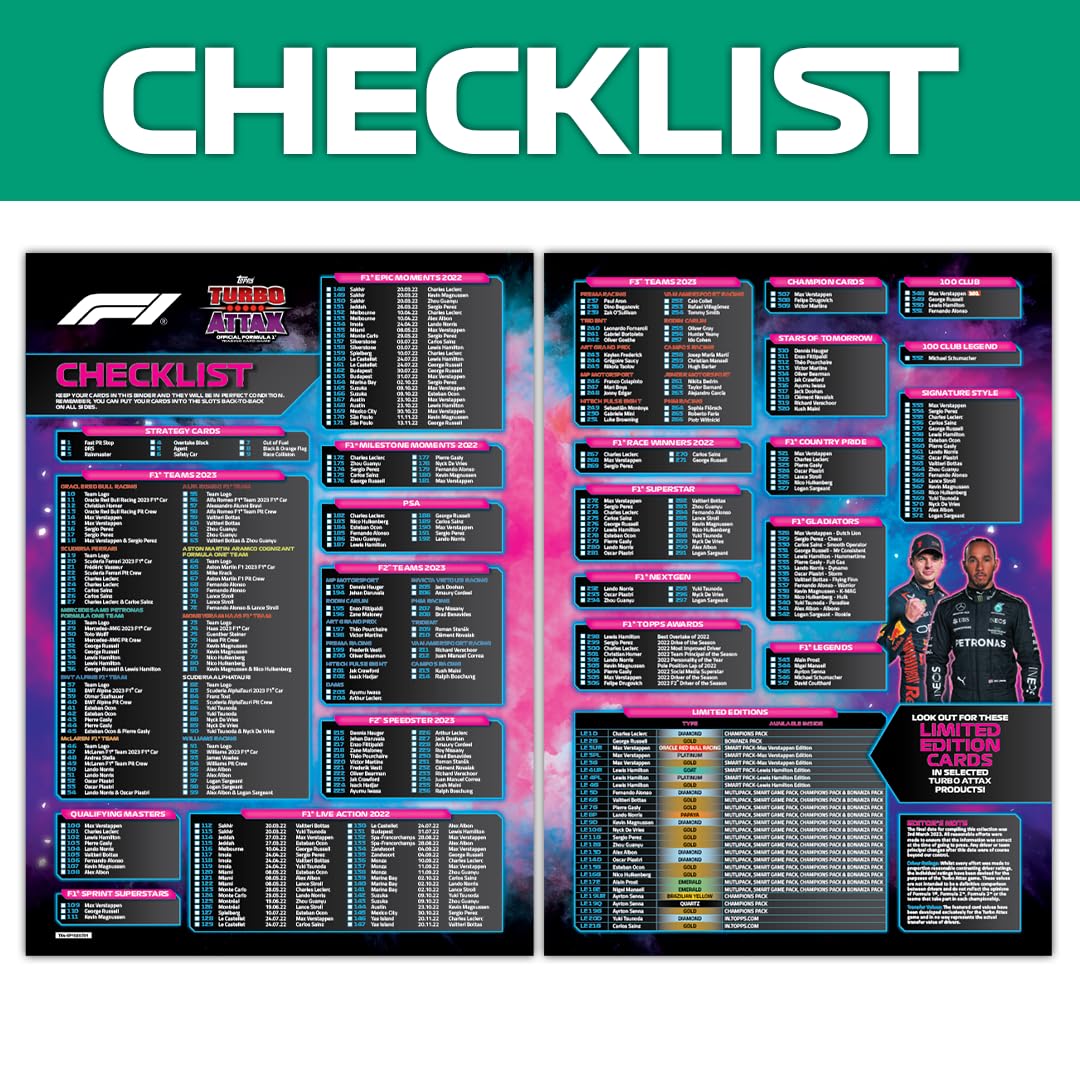 Topps Formula 1 Turbo Attax 2023 Bonanza Pack | Official F1 Trading Card Game Collector Set