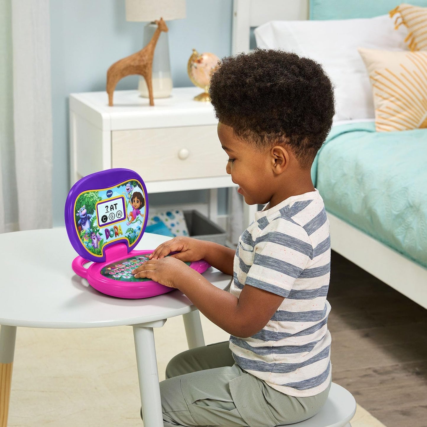 VTech Dora More to Explore Learning Laptop | Interactive Educational Laptop with Wireless Mouse, Letters, Numbers, Spelling & Learning Games for Kids