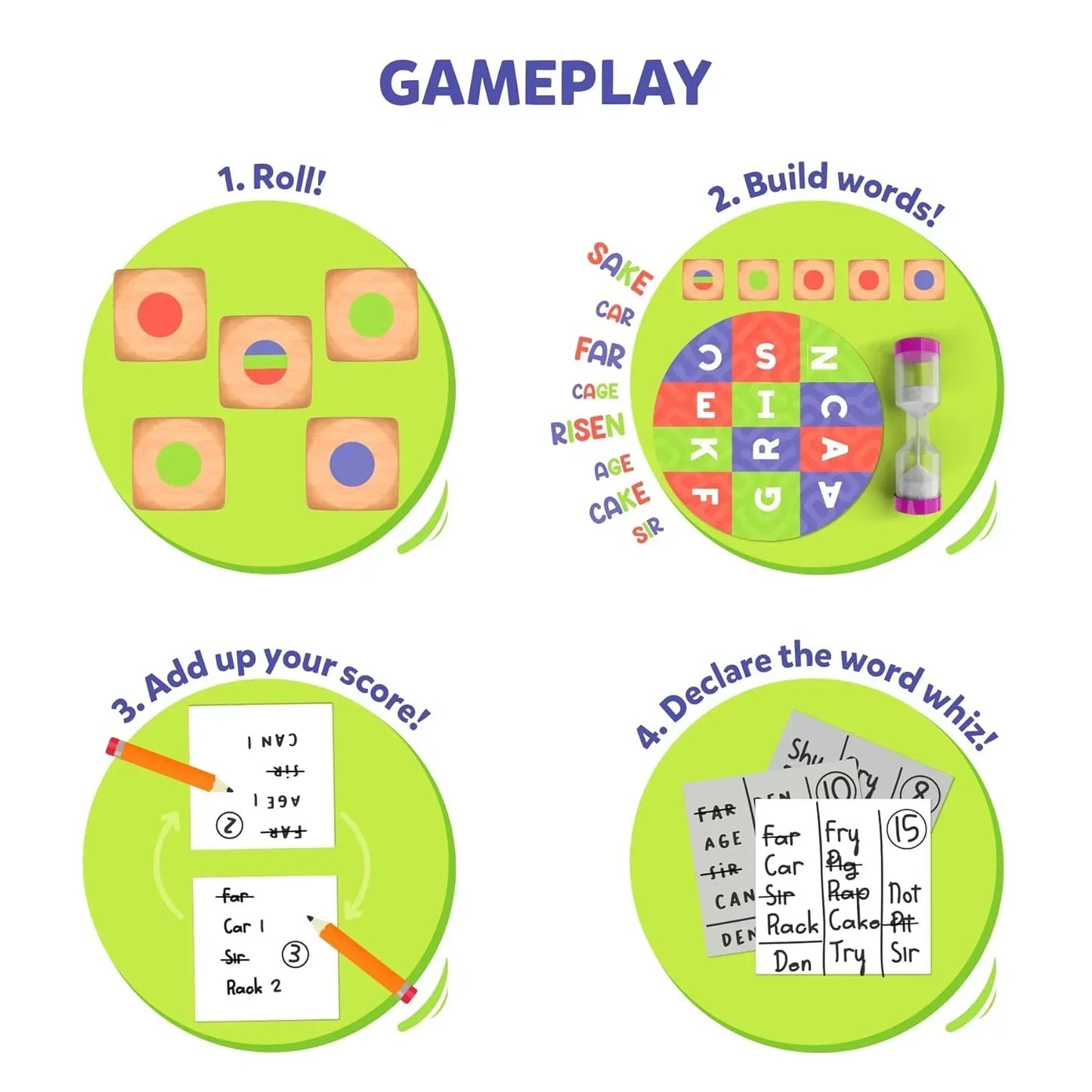 Skillmatics Word Building Game - Muddled, Fast-Paced Word Building Game, Fun for Kids & Families, Gifts for Boys & Girls Ages 8, 9, 10, & Up - Jaiman Toys