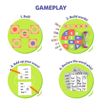 Skillmatics Word Building Game - Muddled, Fast-Paced Word Building Game, Fun for Kids & Families, Gifts for Boys & Girls Ages 8, 9, 10, & Up - Jaiman Toys