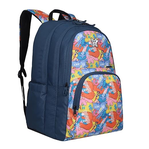 Arctic Fox School Bags Color Splash Castel rock 34 Liters School Backpack for Boys and Girls