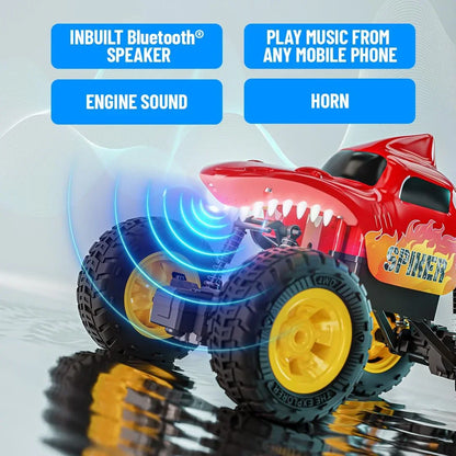 Mirana Spiker 2WD RC Car – High-Speed Offroad Crawler with App Control, Bluetooth Speakers & RGB Lights | USB Rechargeable Monster Truck for Kids 3+ (Red) - Jaiman Toys