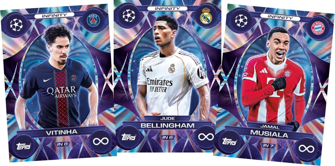 Topps UEFA Champions League Match Attax 2025-26 Trading and Collectible Card Game (Flow Pack of 34)