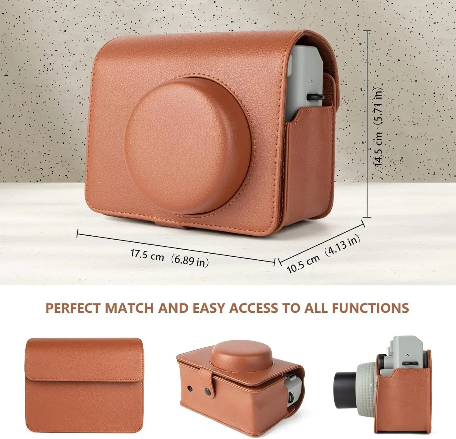 PU Leather Protective Camera Case Pouch – Stylish & Durable for Fujifilm Instax WIDE - 400 - Jaiman Toys