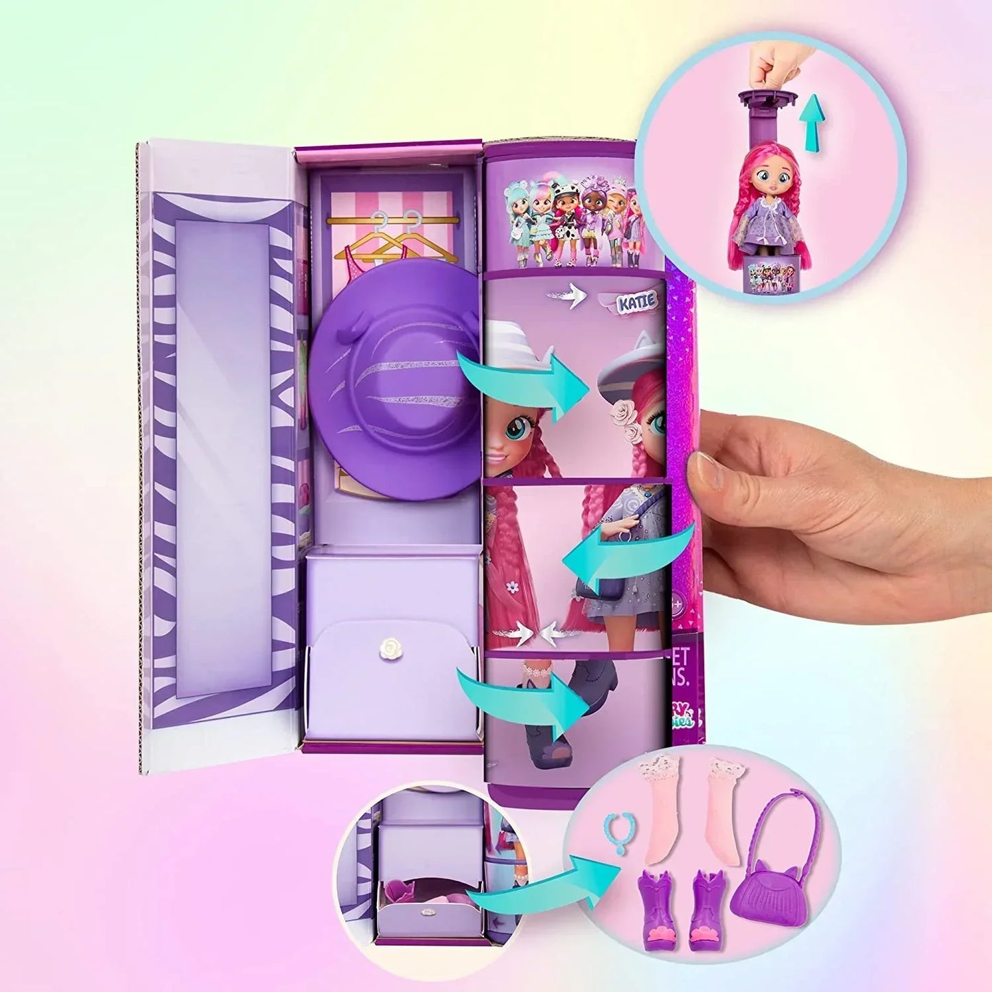 Cry Babies BFF Katie Fashion Doll with Surprises Including Outfit and Accessories for Fashion Toy - Jaiman Toys