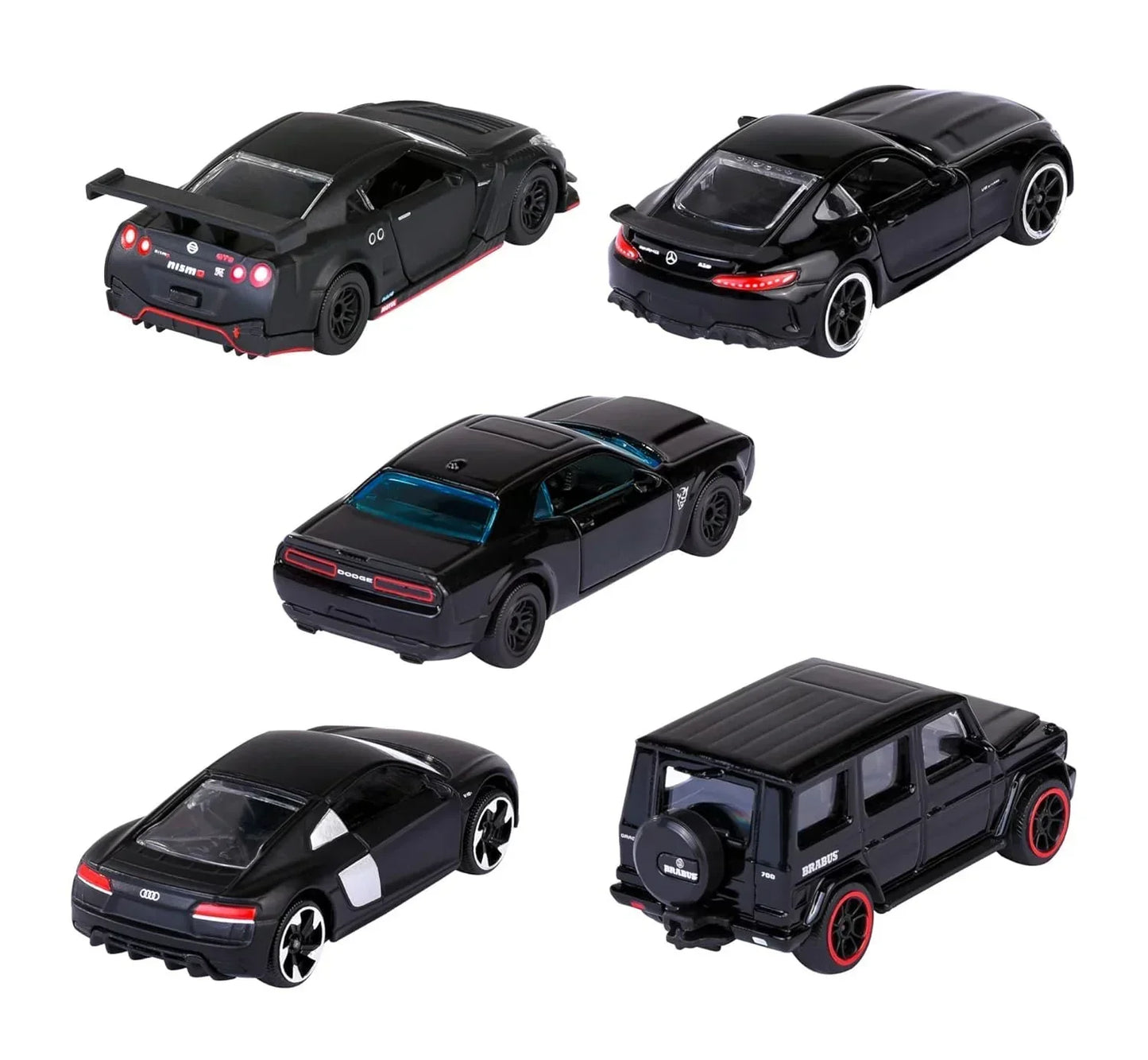 Majorette- Black Edition Giftpack with 5 Black Luxury cars - Jaiman Toys