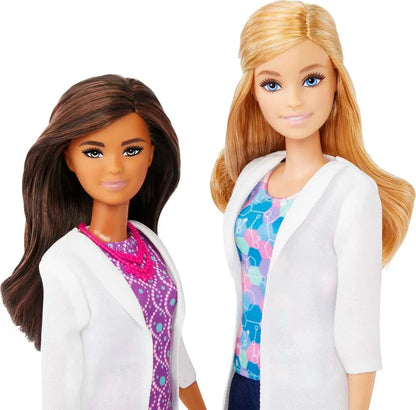 Barbie Science Lab Playset with 2 Dolls, Lab Bench and 10+ Accessories - Jaiman Toys