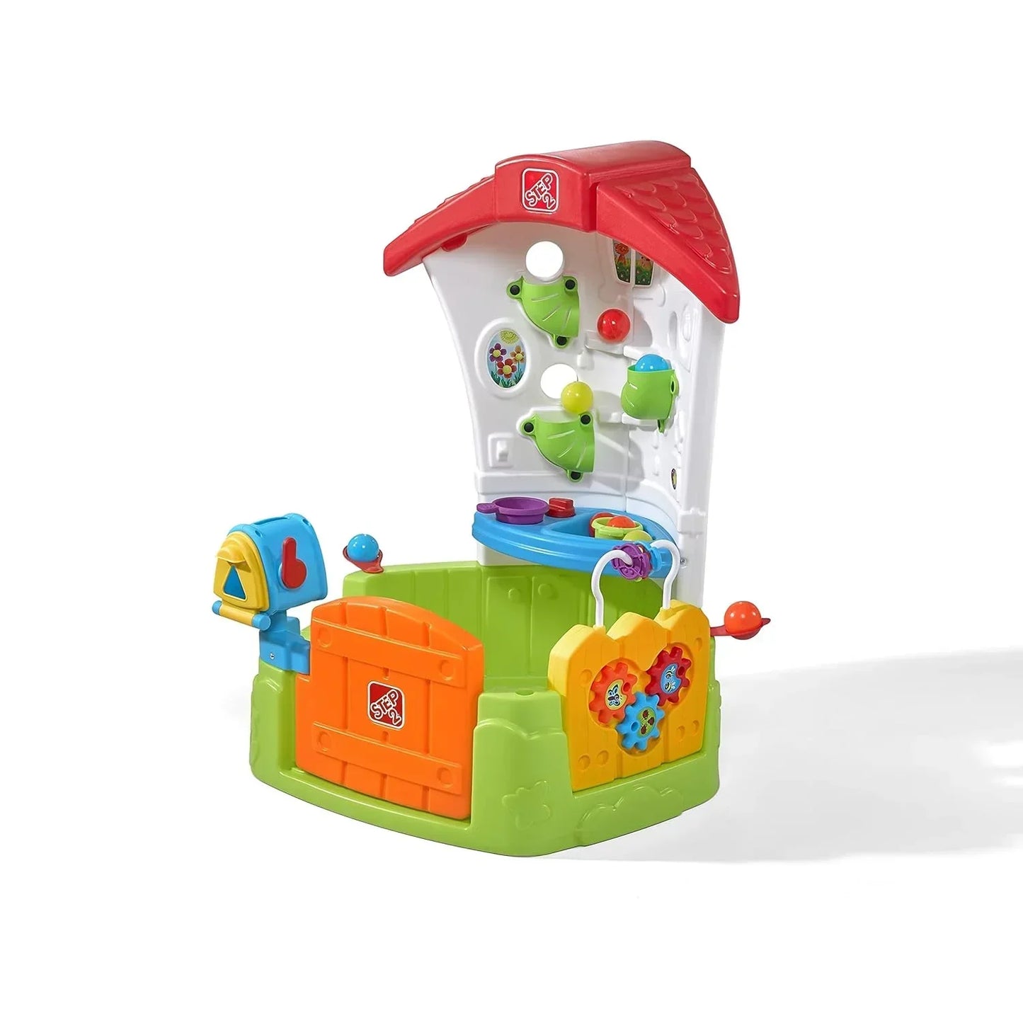 Step2 Kids Corner House – Indoor/Outdoor Playhouse for Ages 1–2 with Interactive Door & Gear Toys - Jaiman Toys