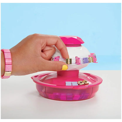 Cool Maker - POPSTYLE Bracelet Maker - Friendship Bracelet Making Kit - 1 Machine with Storage, 170 Beads and 22 Reusable Elastic Bands - Jaiman Toys