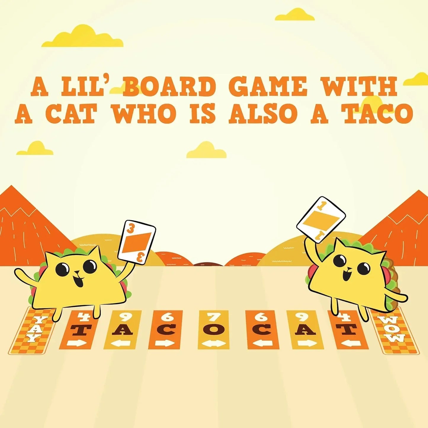 Tacocat Spelled Backwards Board Game - Jaiman Toys