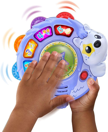 VTech Zoo Jamz Hedgehog Tambourine Interactive Musical Toy for Toddlers | Learning Instrument with Lights, Games & Songs