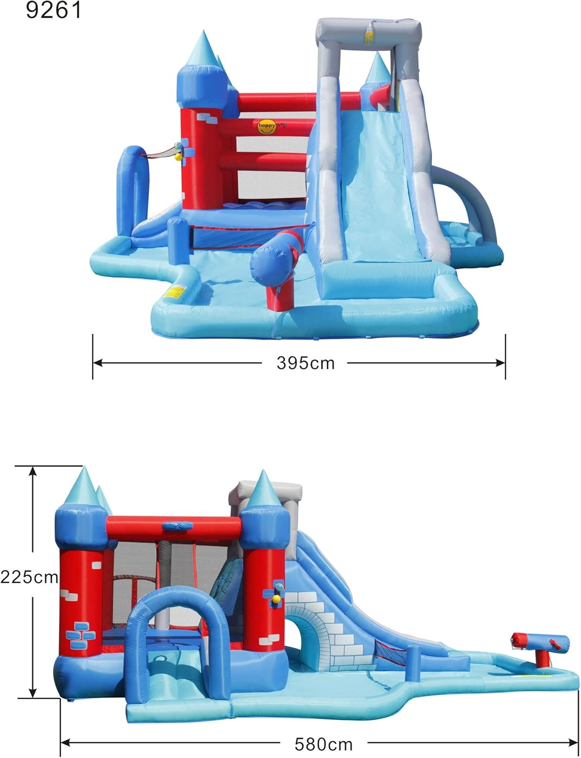 Happy Hop Splash Park Happy Air 9261 Bouncy Castle
