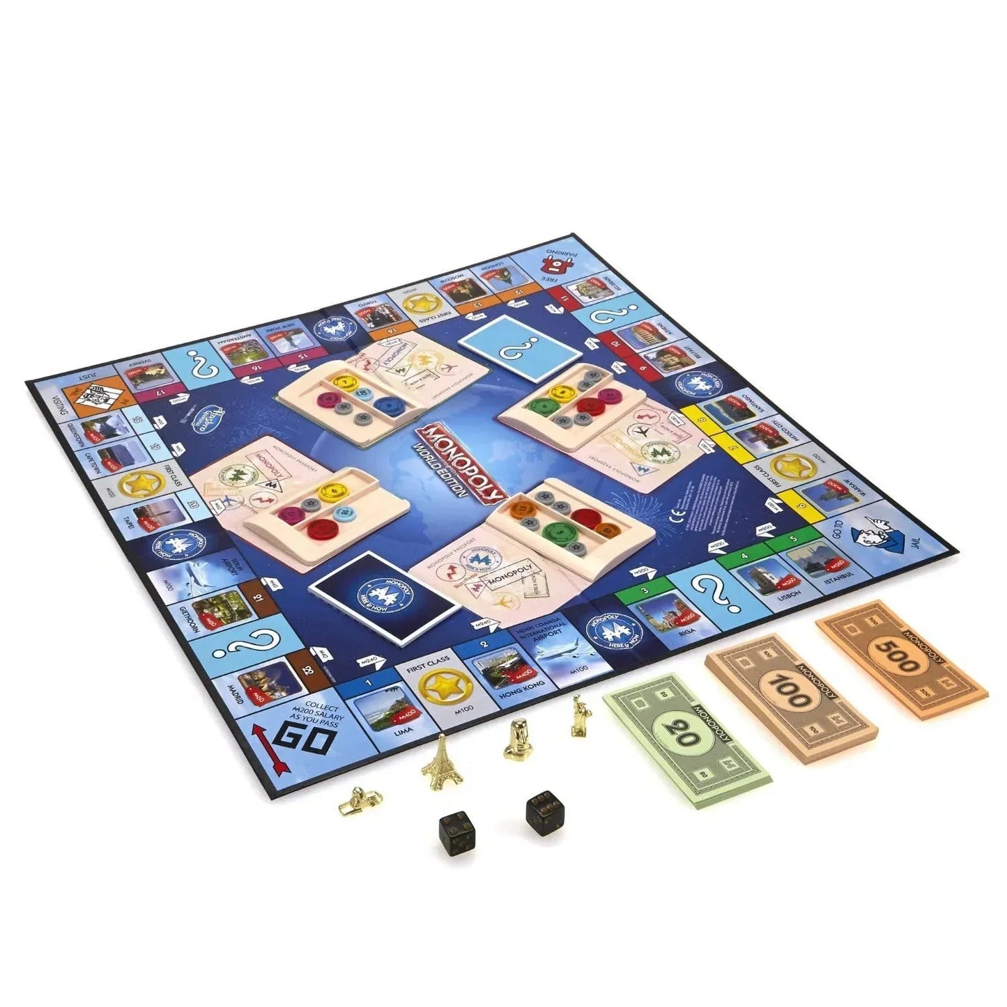 Monopoly Here & Now – World Edition (Hasbro Gaming) – Fast-Dealing Property Trading Game