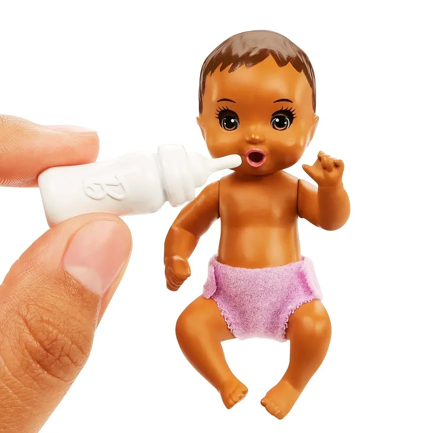 Barbie Doll and Accessories, Crib Playset with Latina Friend Doll, Baby Doll with Sleepy Eyes, Furniture and Themed Accessories, Babysitters Inc.™ - Jaiman Toys