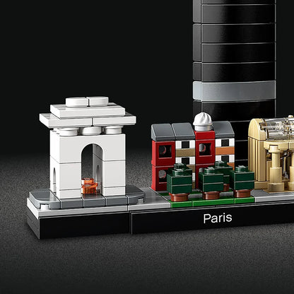 LEGO Architecture 21044 Paris Skyline, Collectible Model Building Kit with Eiffel Tower and The Louvre