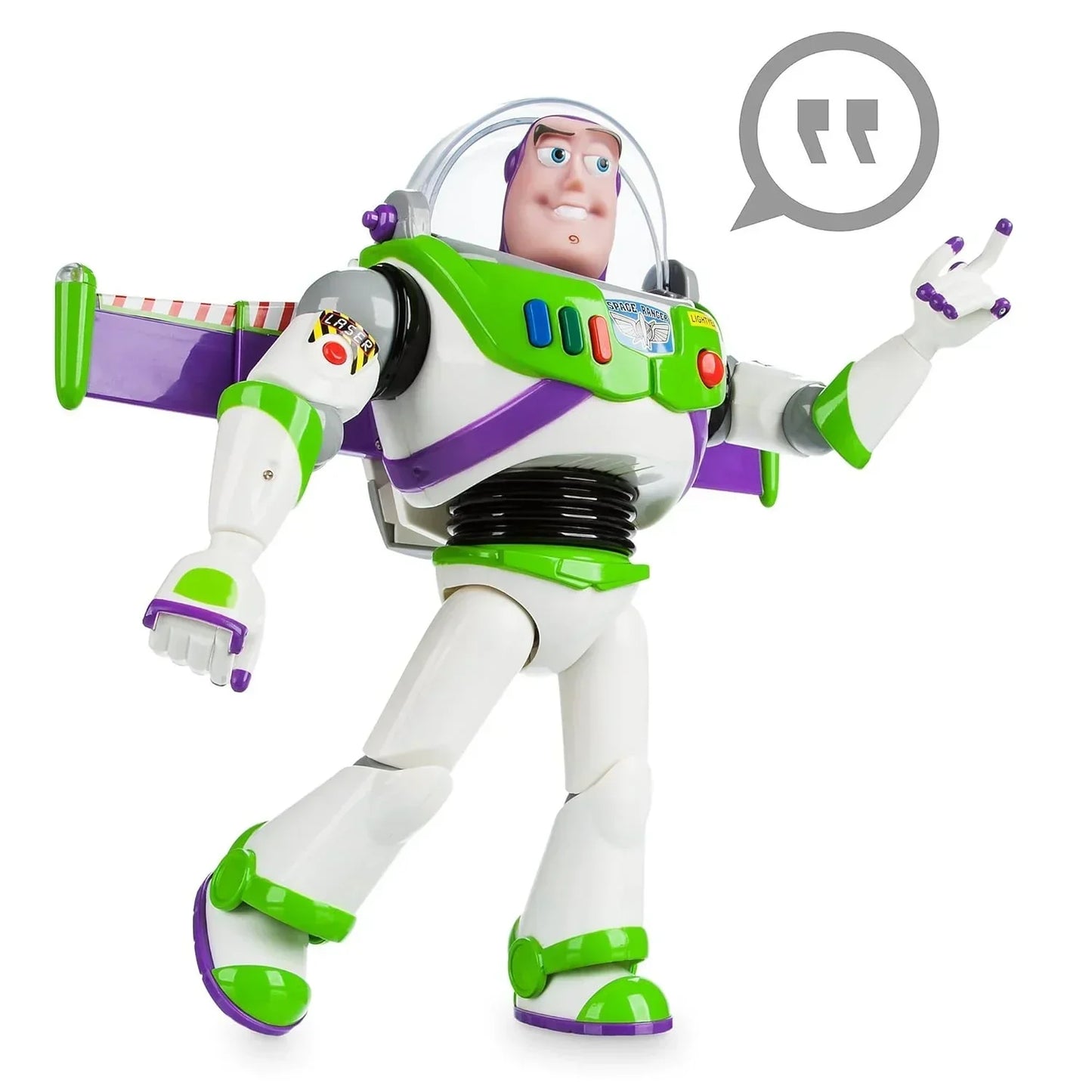 Disney Pixar Advanced Talking Buzz Lightyear Space Ranger 12” Action Figure – Interactive Toy for Kids