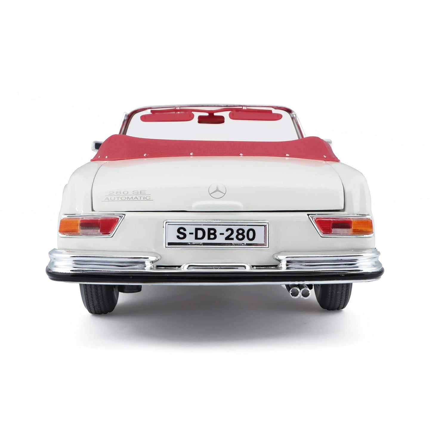 Maisto 1:18 1967 Mercedes-Benz 280 SE Convertible Die-Cast Model Car | Classic Luxury Car Collectible