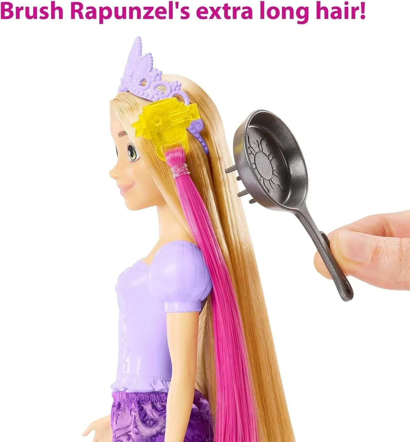 Disney Mattel Princess Toys, Rapunzel Doll with Color-Change Hair Extensions&Hair-Styling Pieces, Inspired by The Movie?? - Jaiman Toys