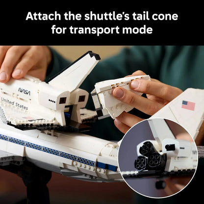 LEGO 10360 Shuttle Carrier Aircraft  Iconic NASA Boeing747 & Space Shuttle Orbiter  2417 Piece Display Set