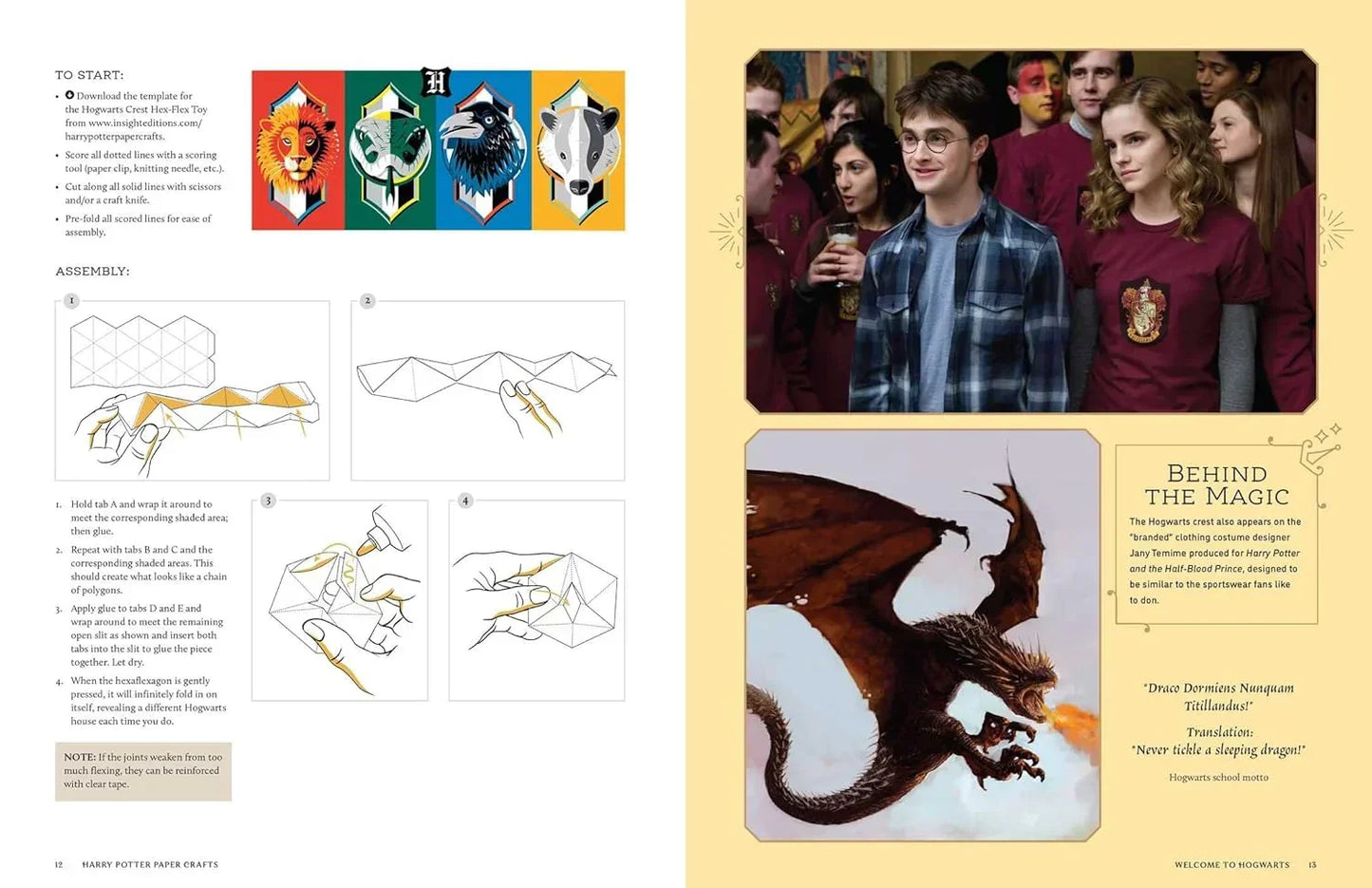 Harry Potter: Magical Paper Crafts – 24 Official Wizarding World Creations by Reinhart Studios