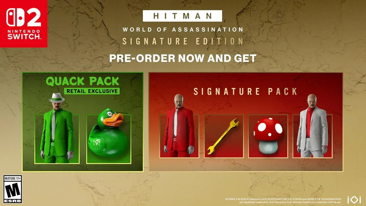Hitman: World of Assassination Signature Edition - Nintendo Switch 2 Game - Jaiman Toys