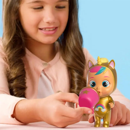 Cry Babies Magic Tears Golden Edition – Surprise Mini Collectible Dolls with Real Tears & Accessories