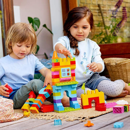 LEGO 10887 Duplo Creative Fun  (120 Pcs) – Educational Building Blocks Set for Preschool Kids