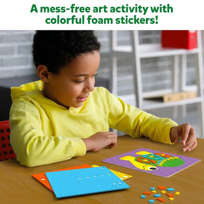 Skillmatics Art Activity - Fun with Foam Animals, No Mess Sticker Art for Kids, Craft Kits, DIY Activity, Gifts for Boys & Girls Ages 3, 4, 5, 6, 7, Travel Toys, Multicolour - Jaiman Toys