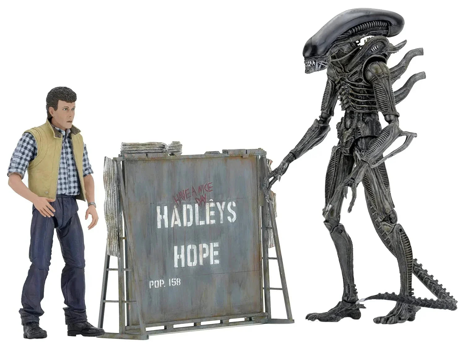 NECA - ALIENS! CARTTER J. BRUKE &amp; XENOMORPH WARRIOR - NECA Exclusive Action Figures Age 17+ - Jaiman Toys