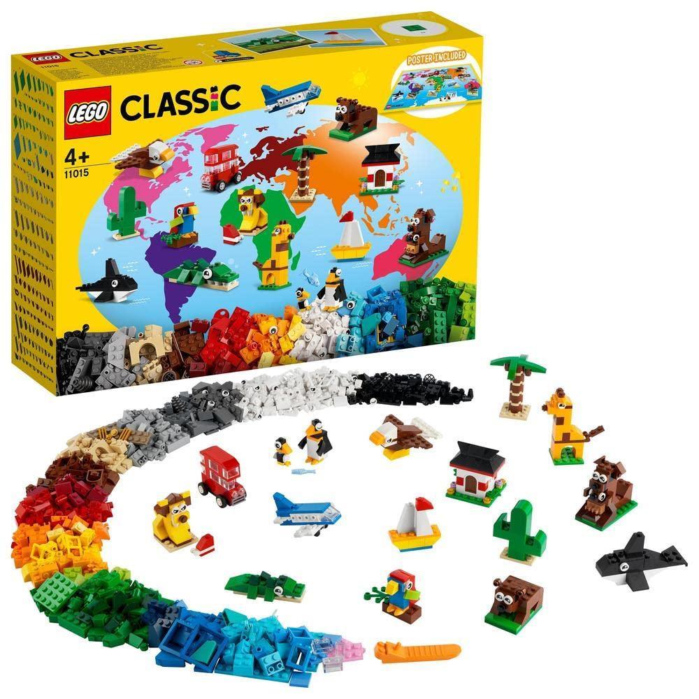 LEGO Classic Around The World 11015 Building Kit; (950 Pieces), Multi Color Age 4+ - Jaiman Toys