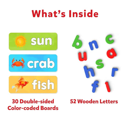 Skillmatics Preschool Learning Activity - Ready to Spell, Stage-Based Learning to Improve Vocabulary & Spelling, Educational Toy, Gifts for Boys & Girls Ages 4, 5, 6, 7 - Jaiman Toys