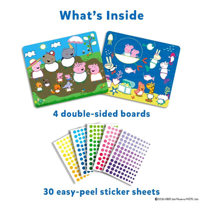 Skillmatics Paper Art Activity - Dot It Peppa Pig, Mess-Free Sticker Art For Kids, Craft Kits, Diy Activity, Gifts For Boys & Girls Ages 3, 4, 5, 6, 7, Travel Toys For Toddlers, Multicolour - Jaiman Toys