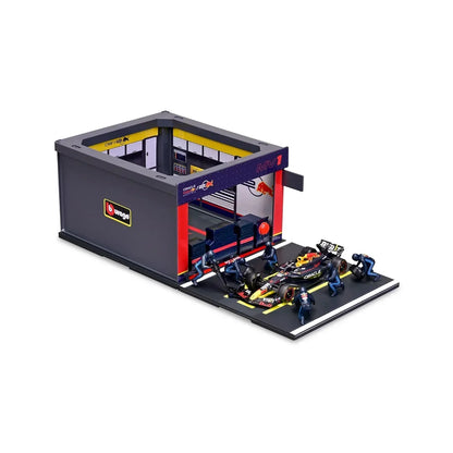 Bburago Oracle Red Bull Racing F1 Pit Pass Playset 1:43 Scale – RB20 Car with 6 Figures